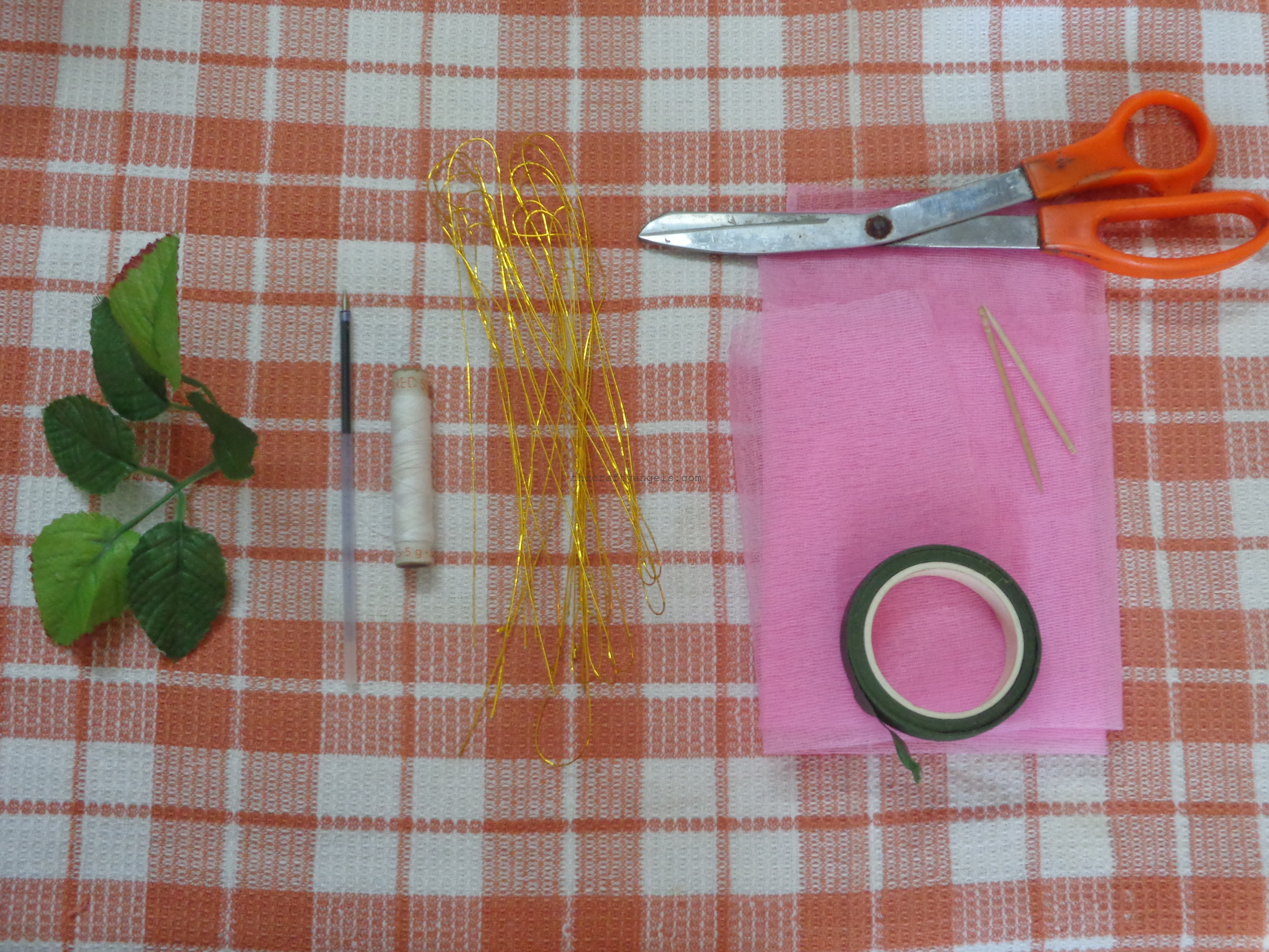 Organdy Rose Flower making DIY Tutorial #1 - The Crafty Angels