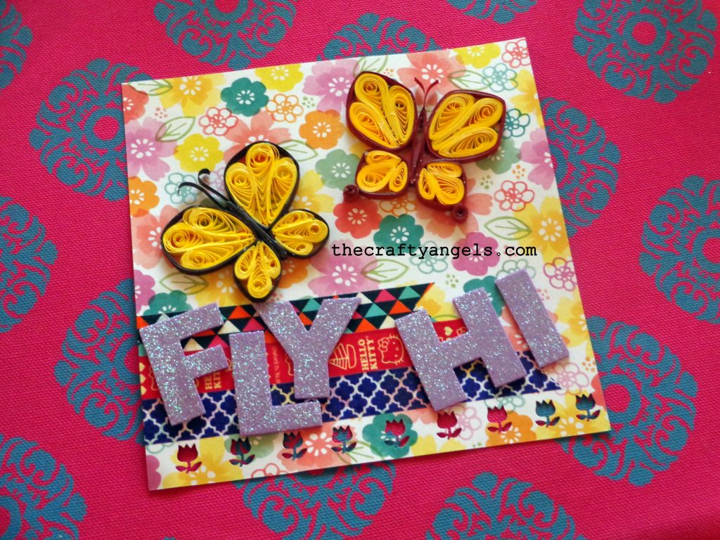 quilling butterfly layout