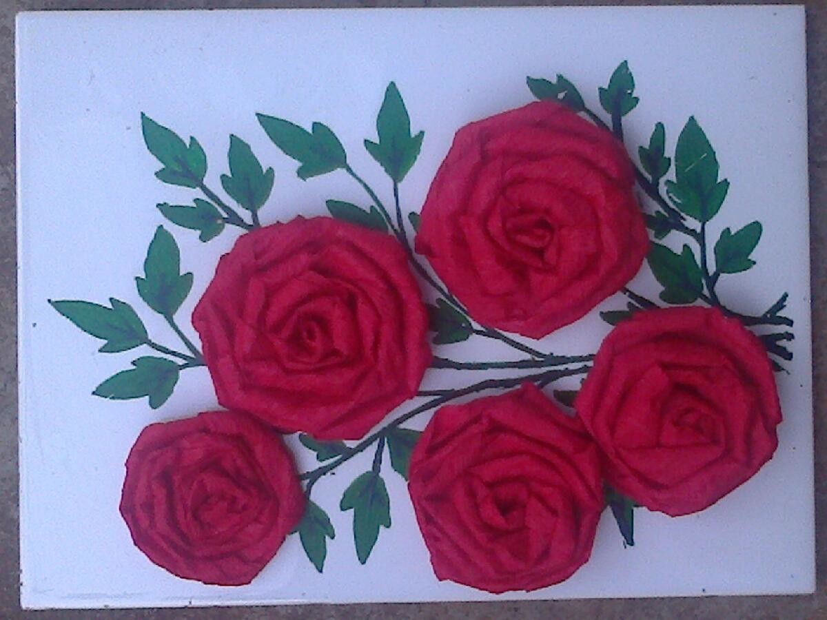 rose flower making