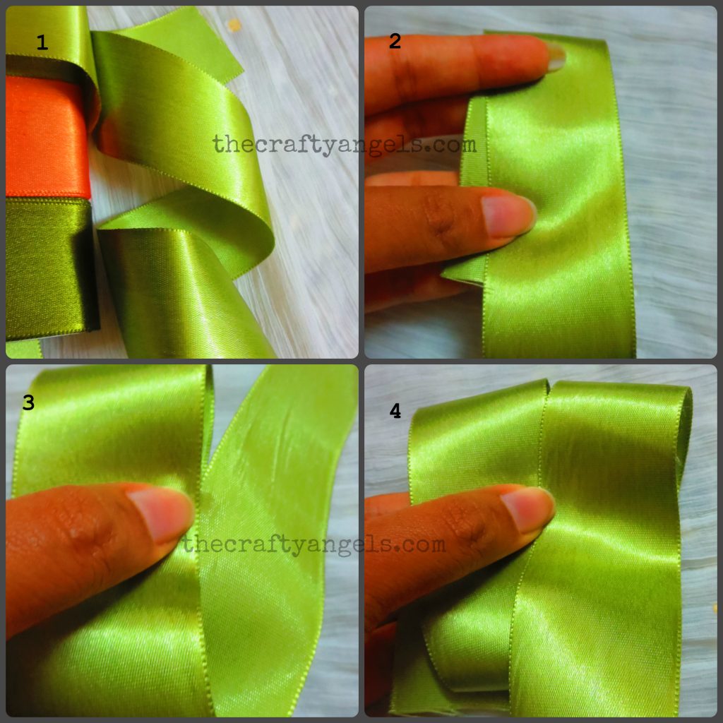ribbon bow tutorial steps 1