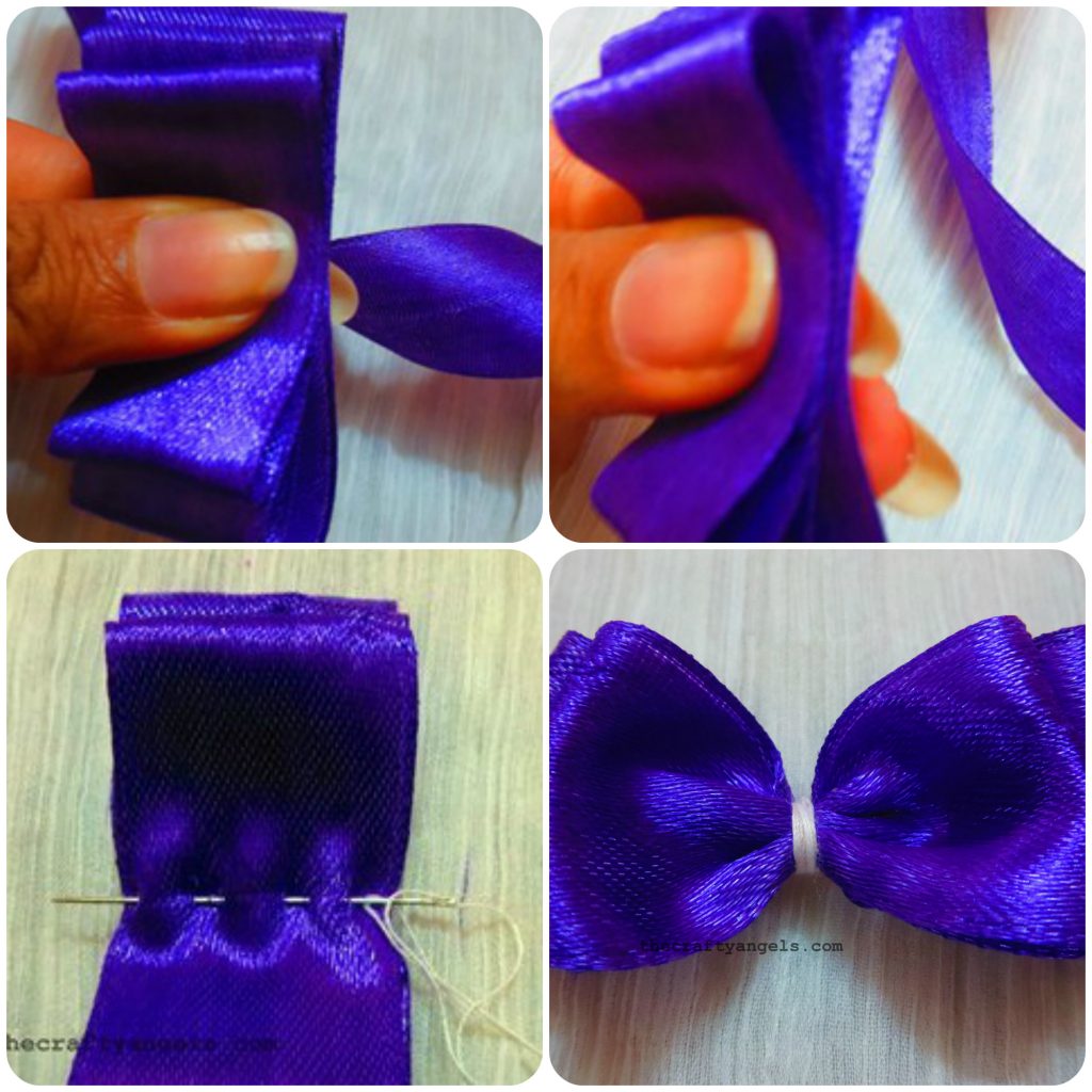 easy layered ribbon bows tutorial 2