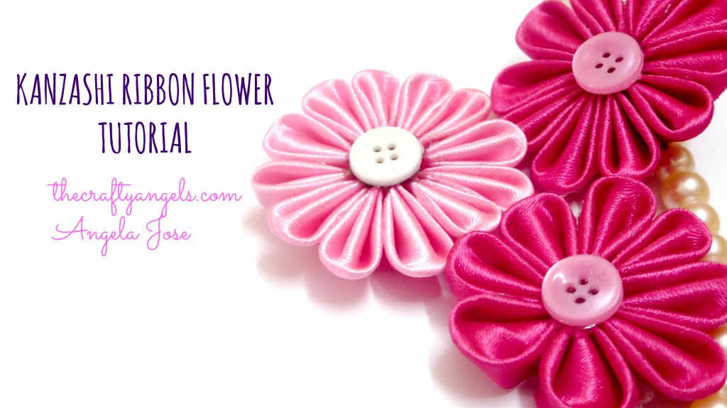 Kanzashi ribbon flower tutorial (5)
