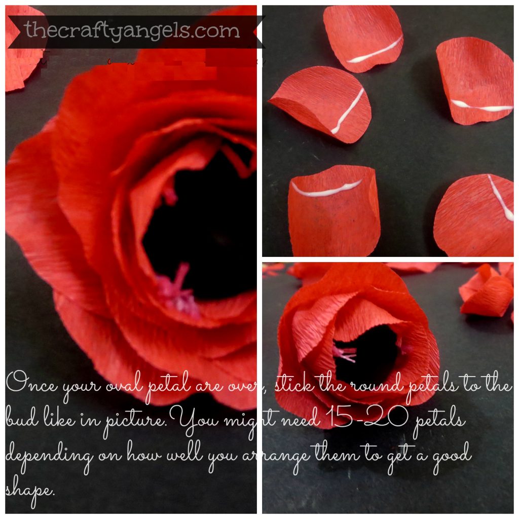 Crepe paper flower tutorial (5)