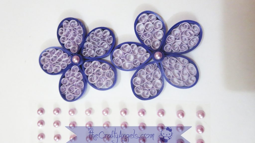 Beehive technique quilled flower (8)