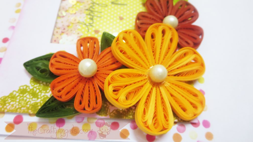 Tight quilled flower shaker card tutorial (17)