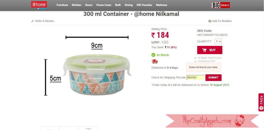 At-Home nilkamal online retail store review
