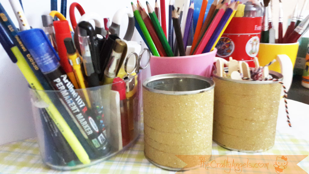 Upcycled Tin can pen holder tutorial washi tape craft (1)