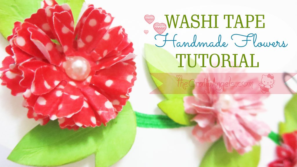 Handmade flower with washi tape tutorial (11)