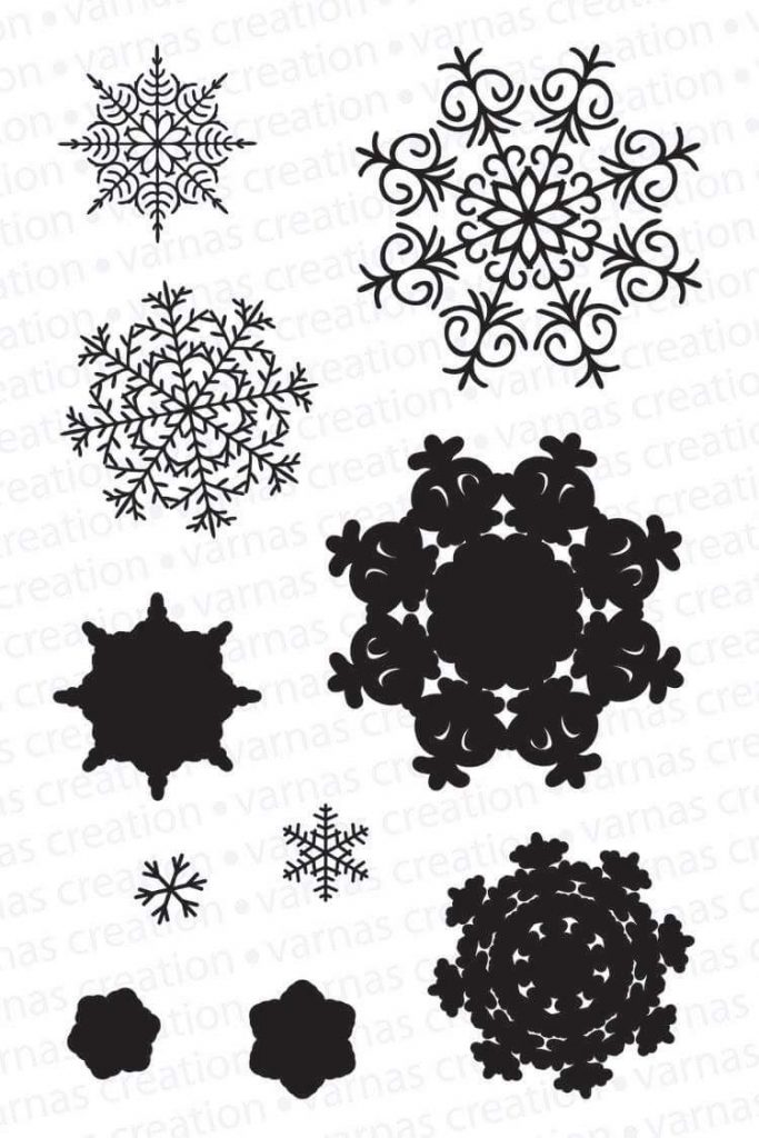 snowflake christmas card