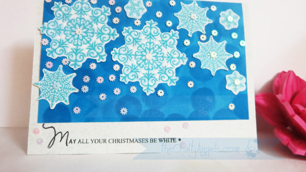 Snowflakes christmas card (2)