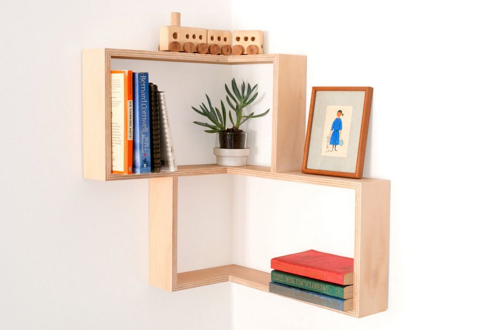 decorate home interior with wall shelf