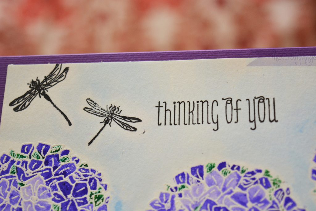 hydrangea flower, stamped card, handmade card, india cardmaking, pennyblack, thinking of you, Friendship card , penny black stamp, penny black flower festival