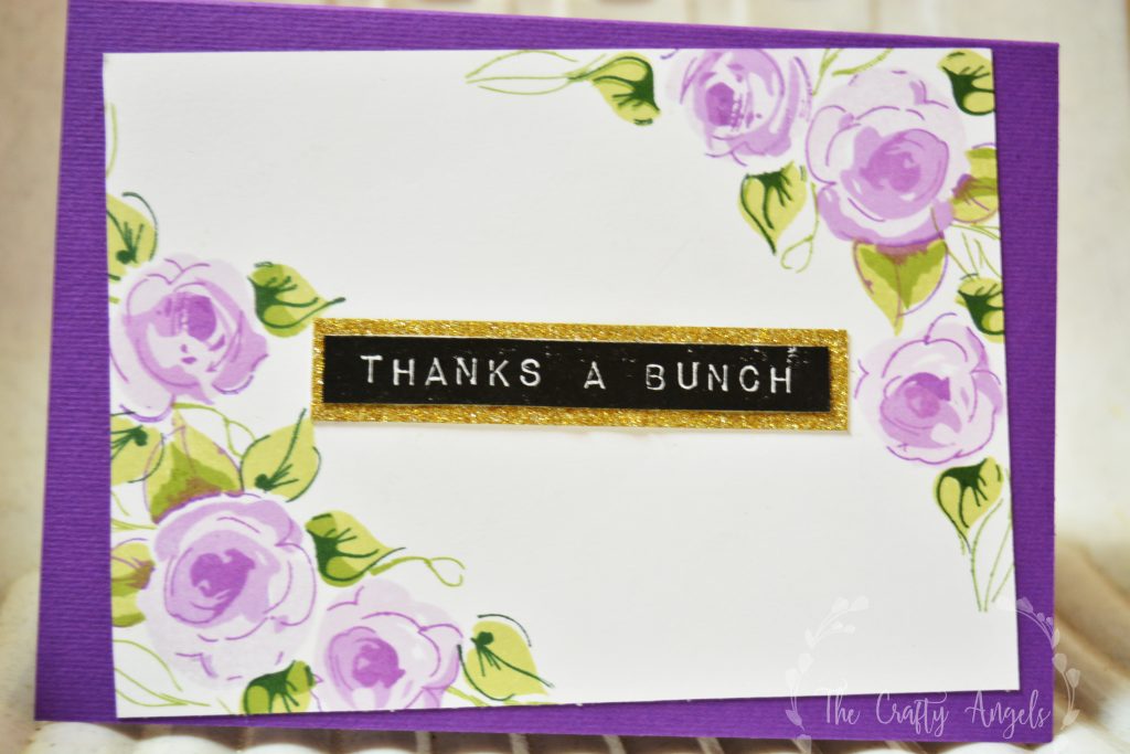 Altenew painted flowers, shades of purple, altenew label love thankyou card(6)