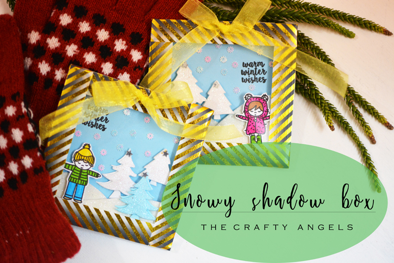 snowy shadow box, snow shadow box, snow themed christmas decor, christmas decor, christmas craft, christmas idea, christmas gift, christmas craft, christmas frame