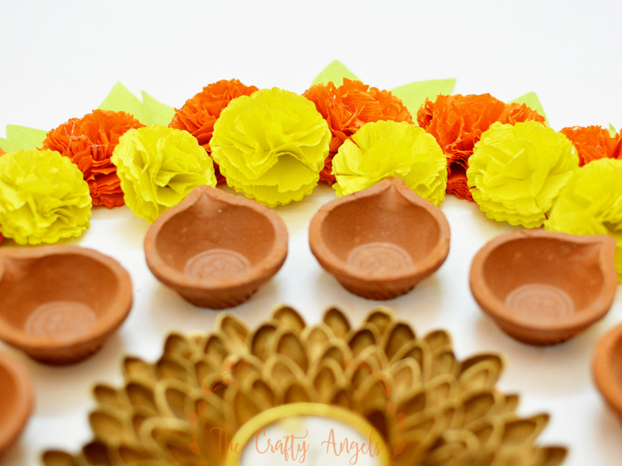 paper marigold flowers ,Faux DIY paper marigold flower tutorial for diwali dusshera festive decor, dusshera craft, navrathri craft, navrathri ideas, navrathri decor, diy festive decor, paper flower, diwali craft for kids, kids diwali craft, diwali paper craft