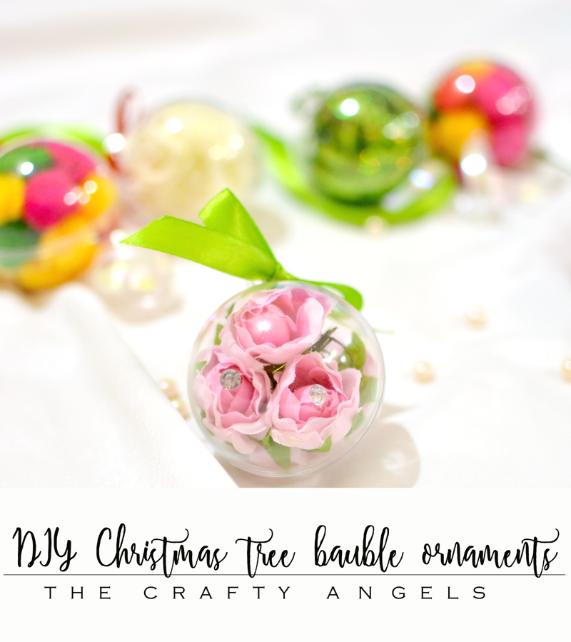 DIY Christmas tree bauble ornaments with clear baubles, christmas craft, christmas crafts, christmas ornaments, christmas kids activity, christmas handmade, handmade christmas , christmas in india, indian christmas, craftyangels, angelajose