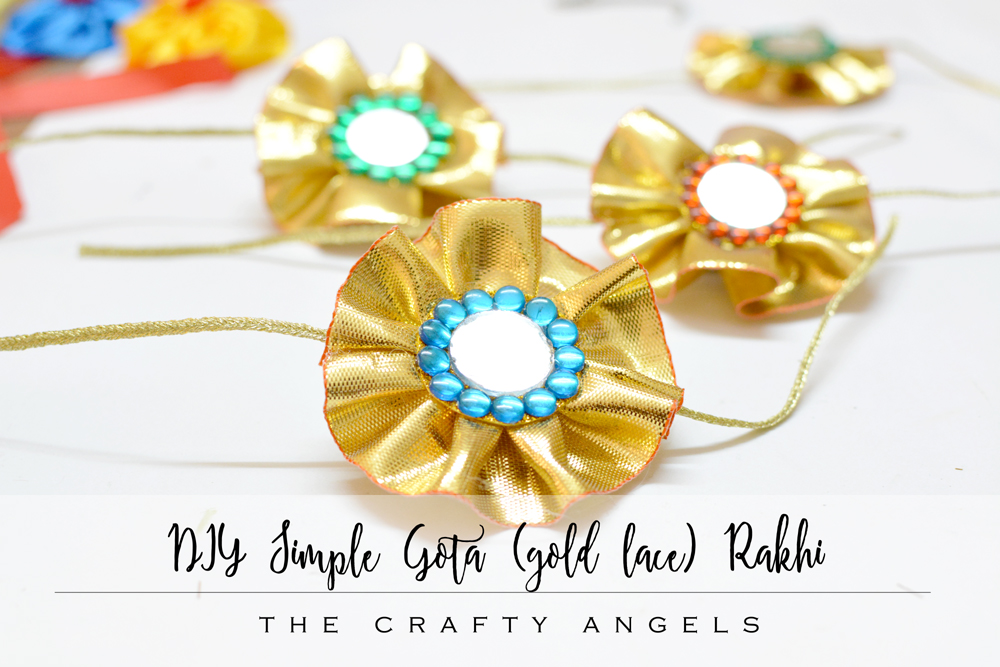 DIY Gota lace Rakhi tutorial