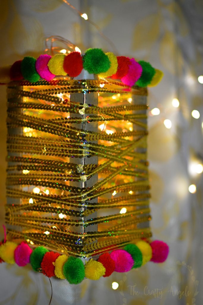 Handmade Diwali Lantern nightlight view