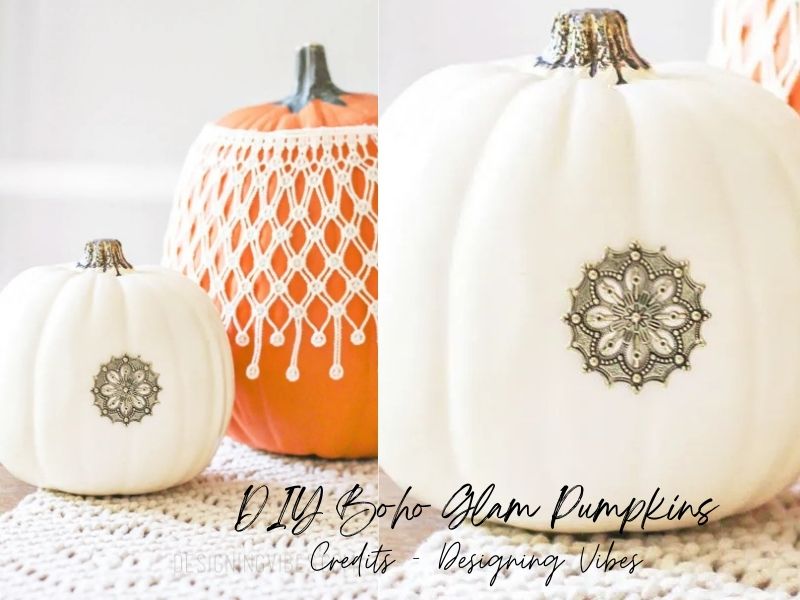 DIY Boho Glam Pumpkins