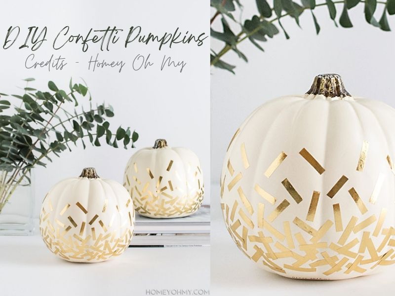 DIY Confetti Pumpkins