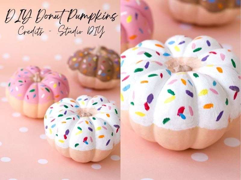 DIY Donut Pumpkins