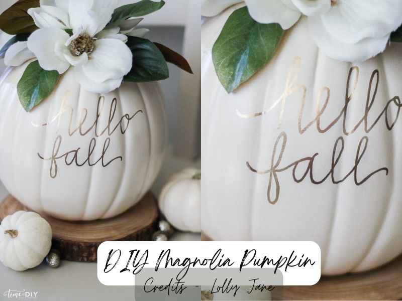 DIY Magnolia Pumpkin