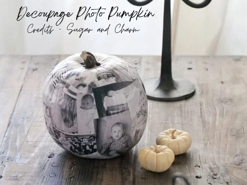 Decoupage Photo Pumpkin