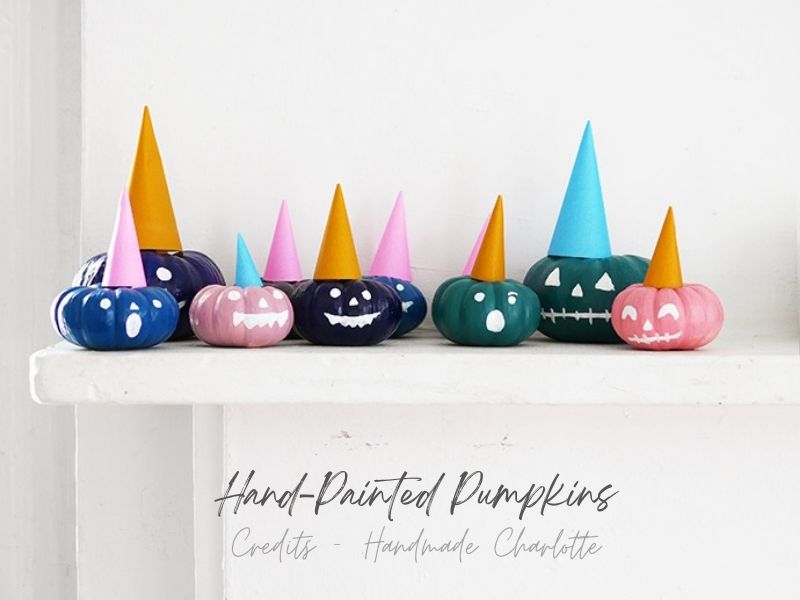 Hand-Painted No Carve Pumpkins