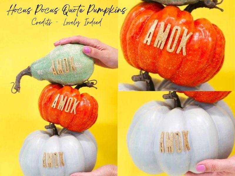 Hocus Pocus Quote Pumpkins