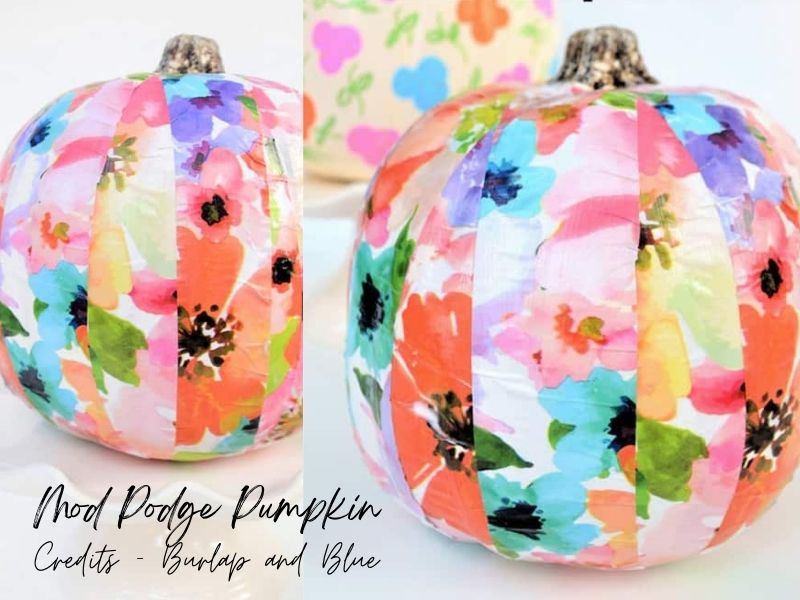 Mod Podge No Carve Pumpkin