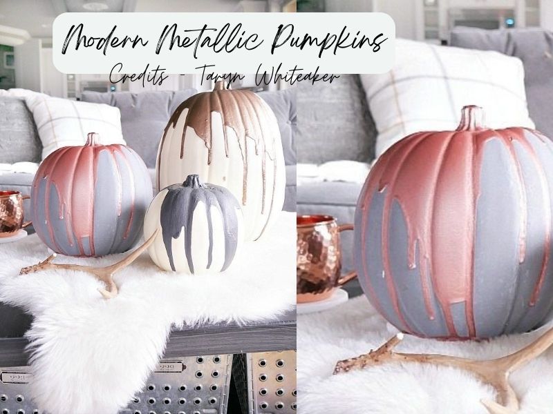 Modern Metallic Pumpkins