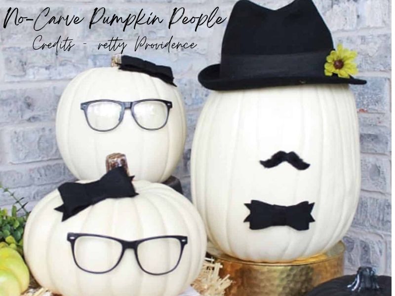 No-Carve Pumpkin People