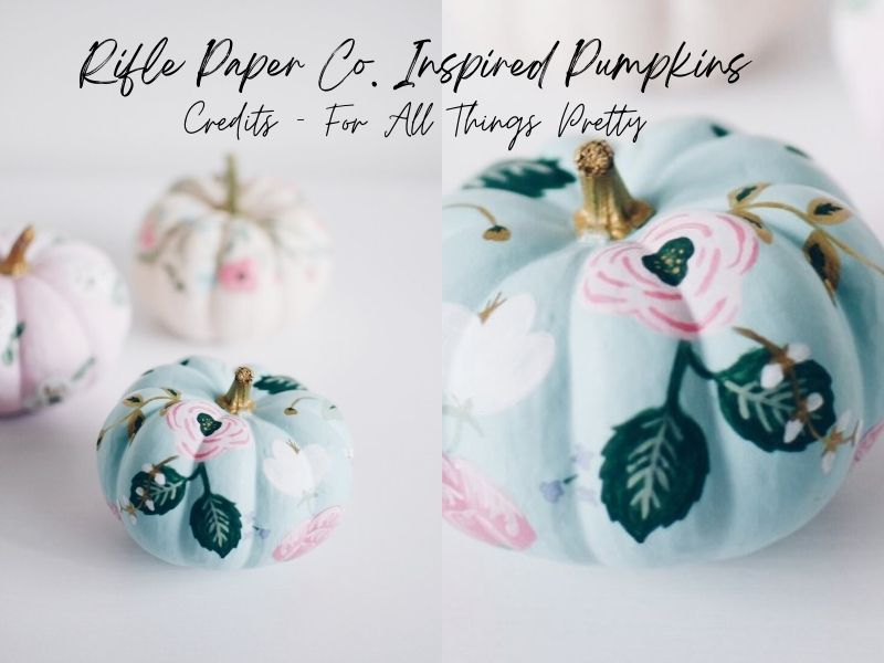 Rifle Paper Co. Inspired Pumpkins