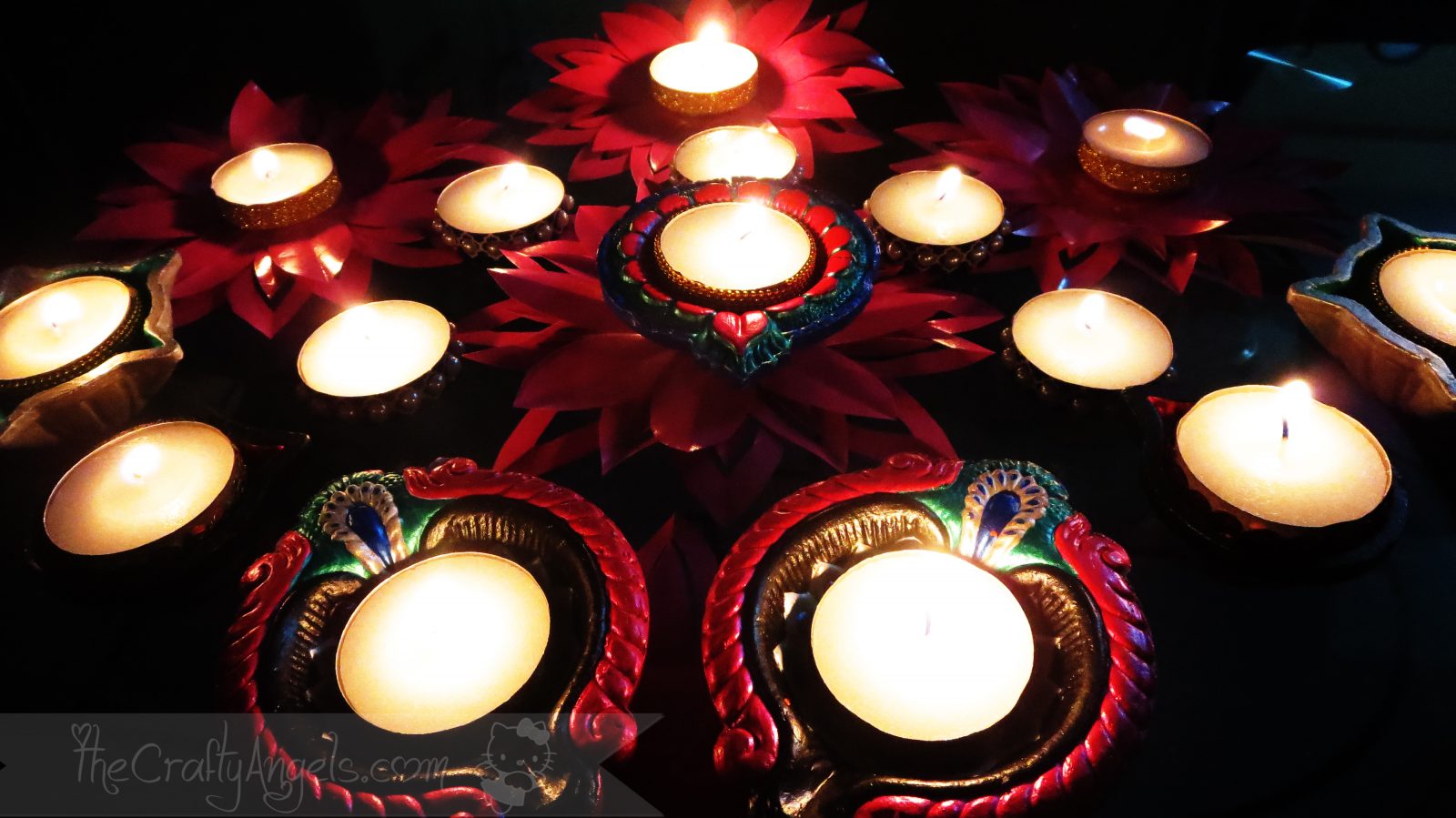 How to paint diya for diwali - The Crafty Angels