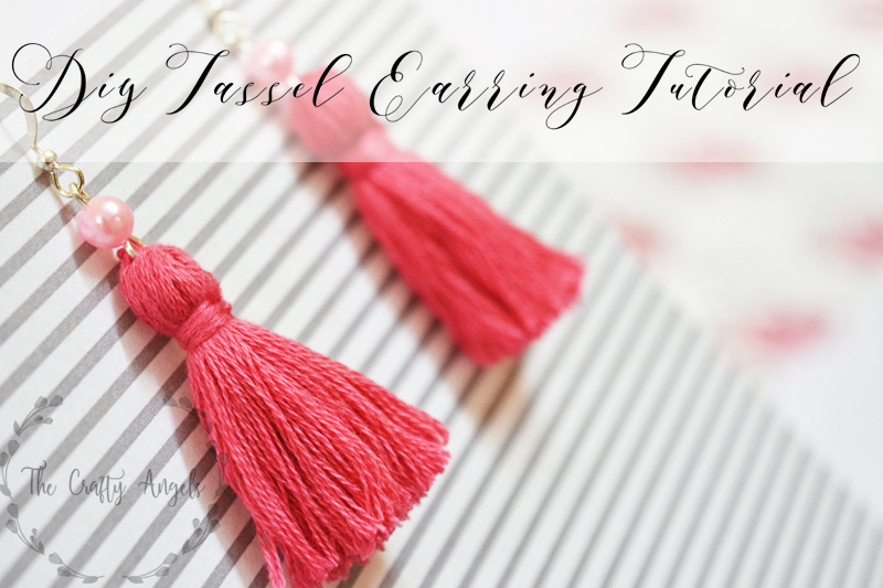 DIY Tassel Earrings - Blue Tassel Earrings - Made with HAPPY