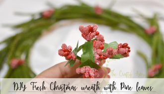 DIY Fresh Christmas wreath with Pine leaves, DIY Christmas wreath, christmas wreath on budget, budget diy wreath, diy wreath, christmas wreath india, christmas decor, christmas craft, christmas decor, fresh leaf wreath, easy wreath tutroial, wreath making ideas