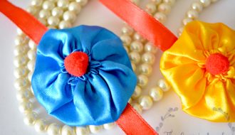 make fabric rakhi at home