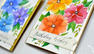 making your own birthday cards with watercolors, watercolor cards, making cards from paintings