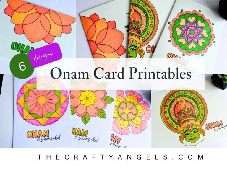 Onam printable card activity