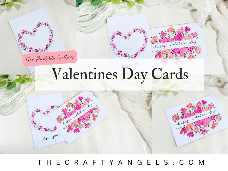 Beginner watercolor project – Easy Heart Themed Cards (13)