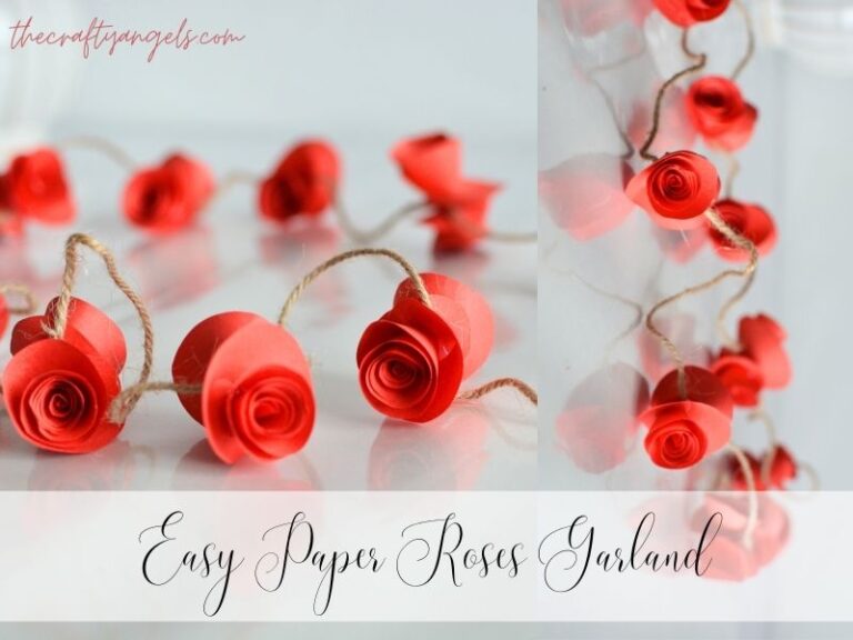 Easy Paper Roses Garland : Must-Try Stunning Floral Decorations